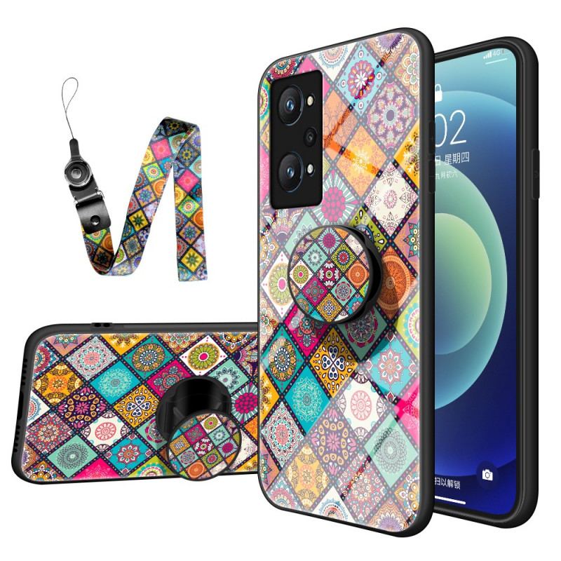 Capa Para Realme GT Neo 3T / Neo 2 Suporte Magnético Patchwork