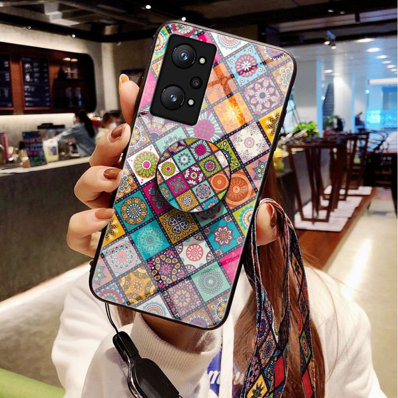 Capa Para Realme GT Neo 3T / Neo 2 Suporte Magnético Patchwork