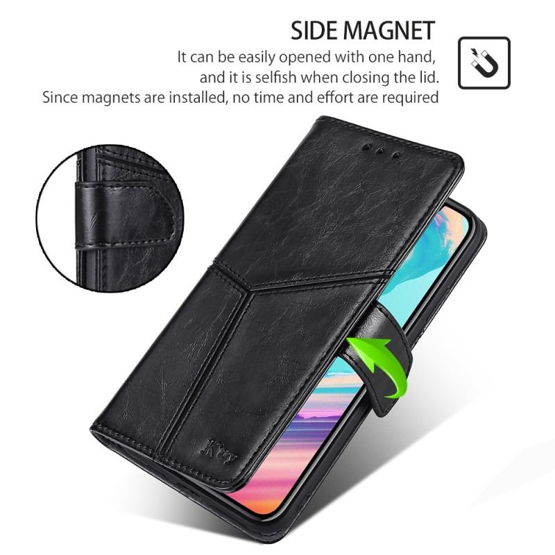 Capa De Couro Para Xiaomi Redmi Note 12 Pro Design Vintage