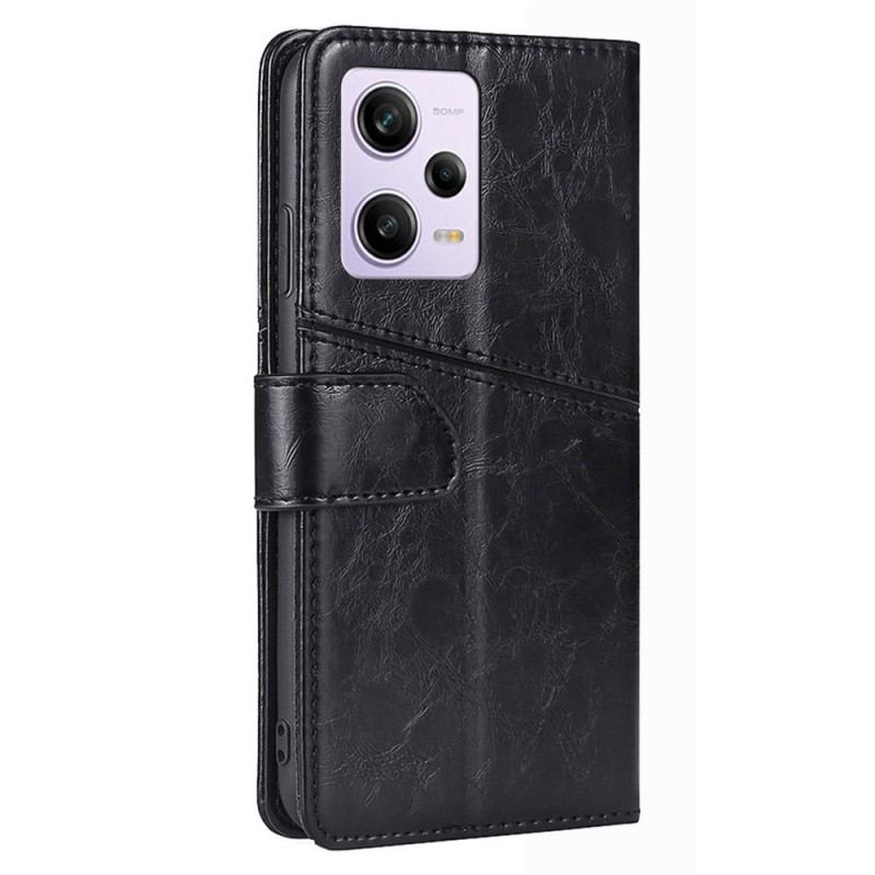 Capa De Couro Para Xiaomi Redmi Note 12 Pro Design Vintage