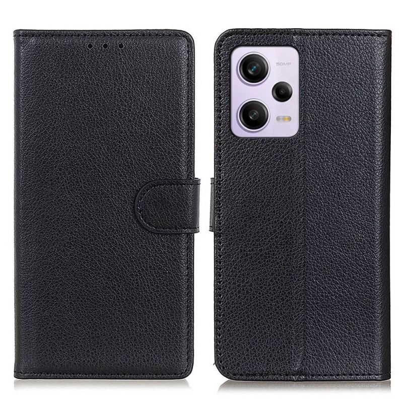 Capa De Couro Para Xiaomi Redmi Note 12 Pro Couro Falso Tradicional