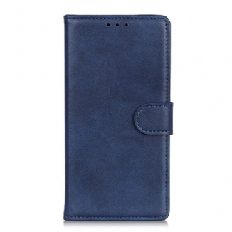 Capa Em Pele Para Xiaomi Redmi Note 12 Pro Couro Sintético Fosco