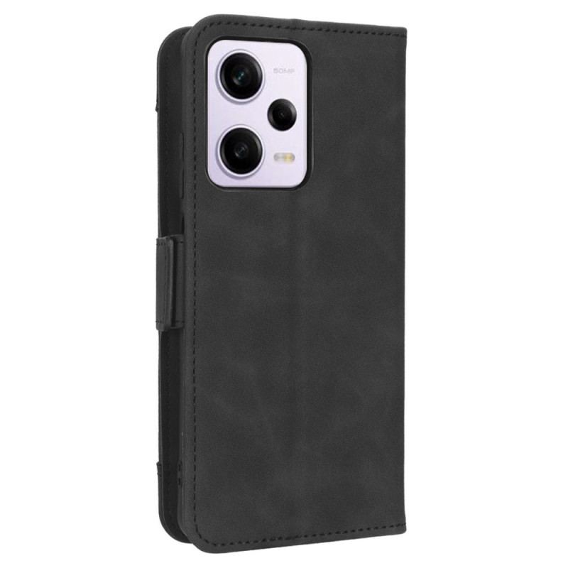 Capa Flip Para Xiaomi Redmi Note 12 Pro Cartões Múltiplos