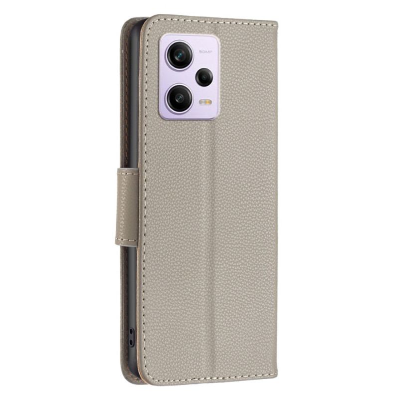 Capa Flip Para Xiaomi Redmi Note 12 Pro De Cordão Fecho Alça Oblíqua