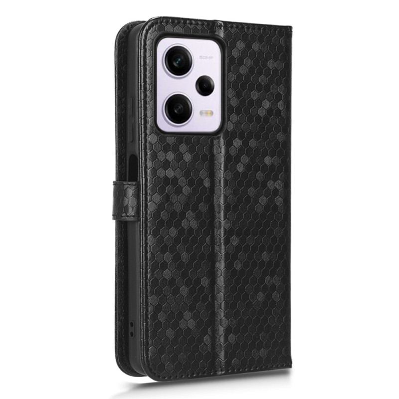 Capa Flip Para Xiaomi Redmi Note 12 Pro De Cordão Padrão 3d Strappy