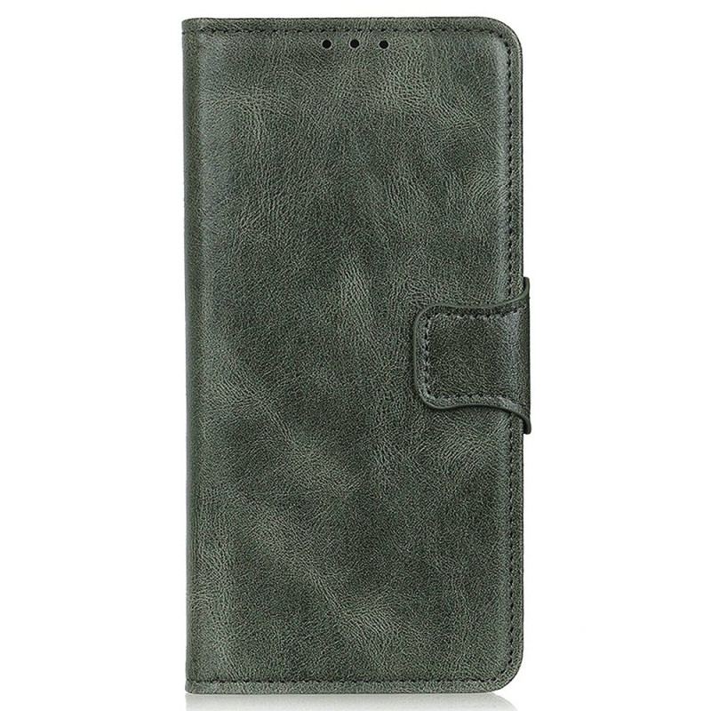 Capa Flip Para Xiaomi Redmi Note 12 Pro Fecho De Couro Estilo Reversível