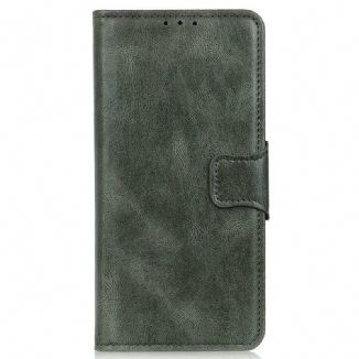 Capa Flip Para Xiaomi Redmi Note 12 Pro Fecho De Couro Estilo Reversível