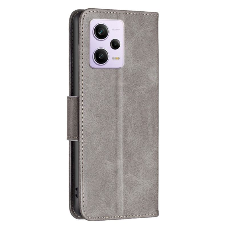 Capa Flip Para Xiaomi Redmi Note 12 Pro Fecho Oblíquo