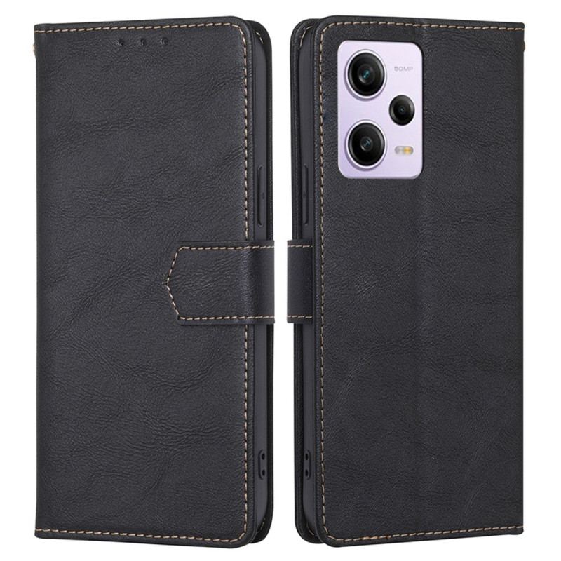 Capa Flip Para Xiaomi Redmi Note 12 Pro Rfid Clássico