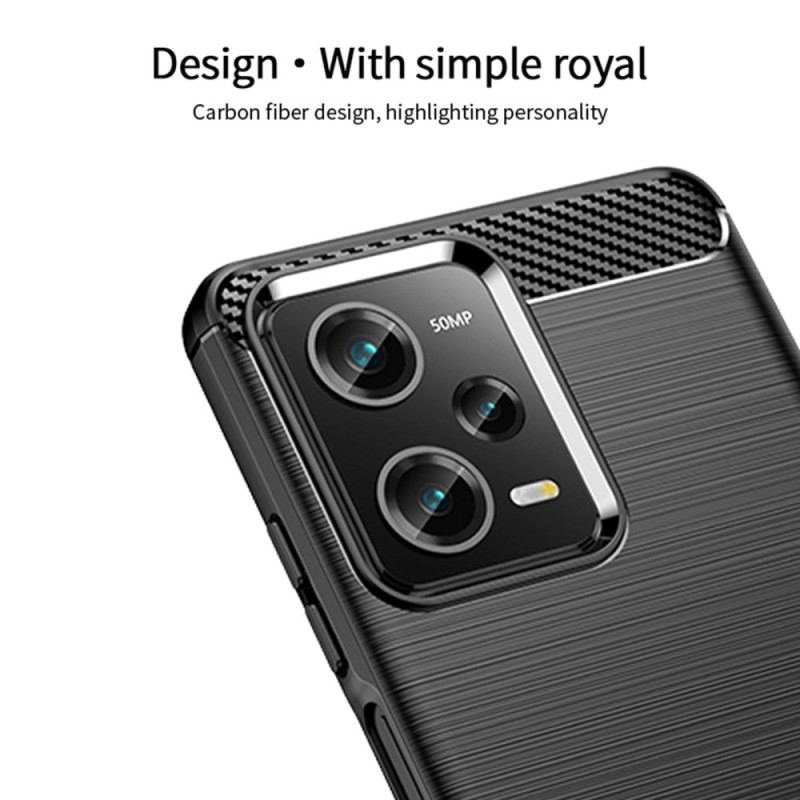 Capa Para Xiaomi Redmi Note 12 Pro Fibra De Carbono Escovada Mofi