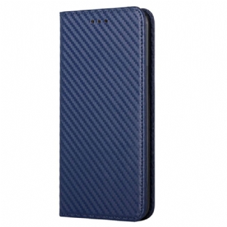 Capa De Celular Para Samsung Galaxy S23 5G De Cordão Flip Estilo Strappy Fibra De Carbono