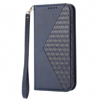 Capa De Celular Para Samsung Galaxy S23 5G De Cordão Flip Padrão 3d Strappy