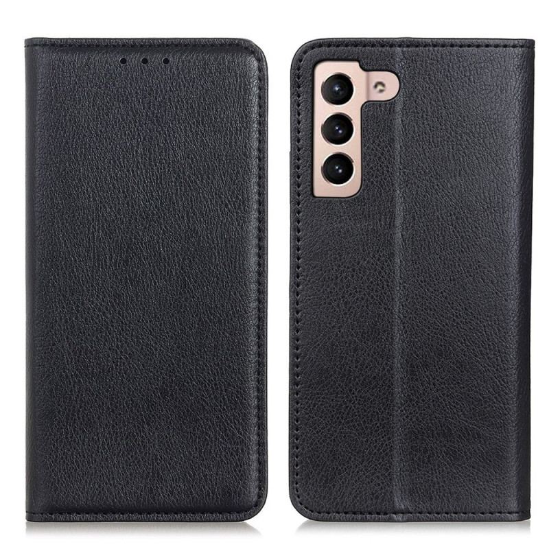 Capa De Celular Para Samsung Galaxy S23 5G Flip Couro Rachado De Lichia