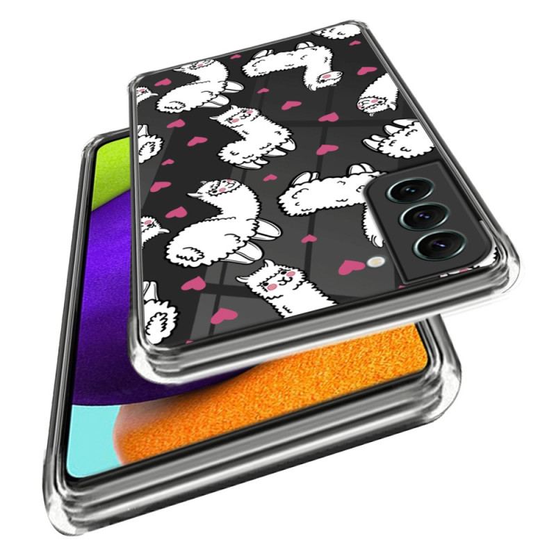 Capa De Celular Para Samsung Galaxy S23 5G Lhamas Engraçadas Sem Costura