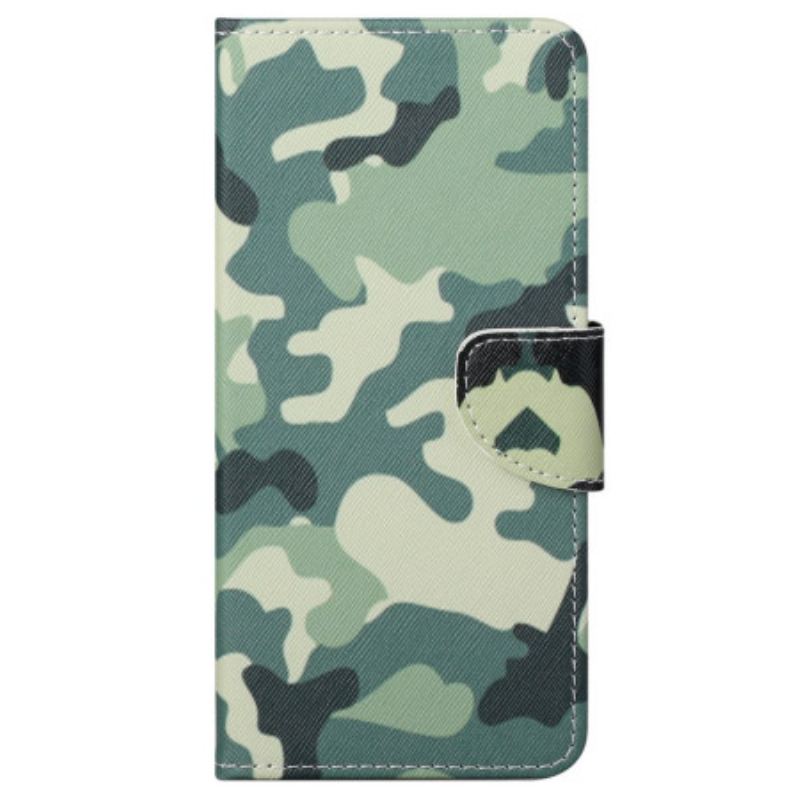 Capa De Couro Para Samsung Galaxy S23 5G Camuflar