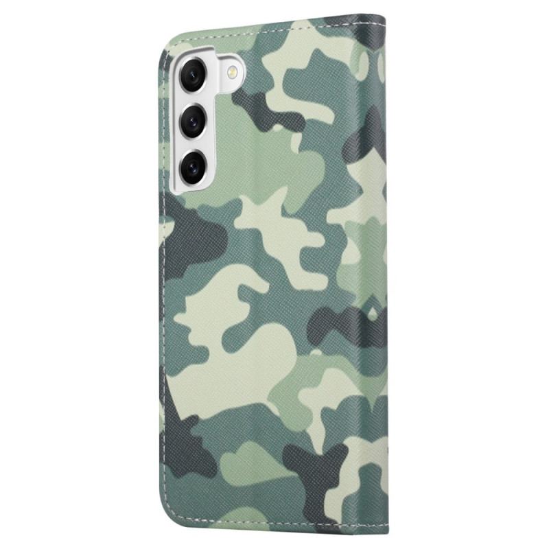 Capa De Couro Para Samsung Galaxy S23 5G Camuflar