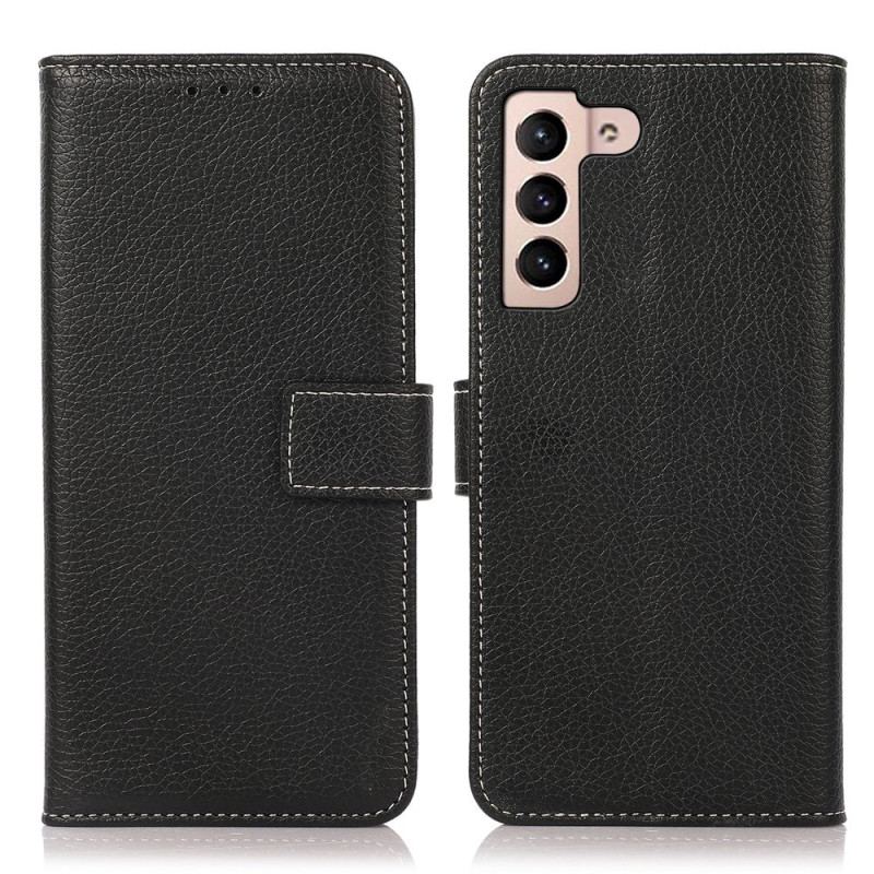 Capa De Couro Para Samsung Galaxy S23 5G Estilo Couro Lichia