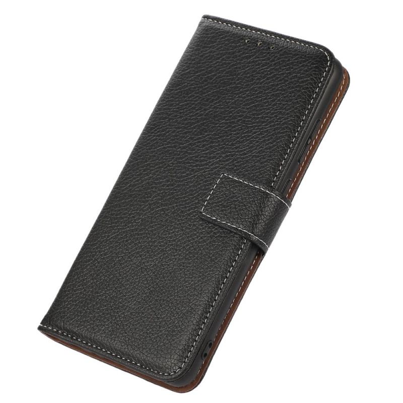 Capa De Couro Para Samsung Galaxy S23 5G Estilo Couro Lichia