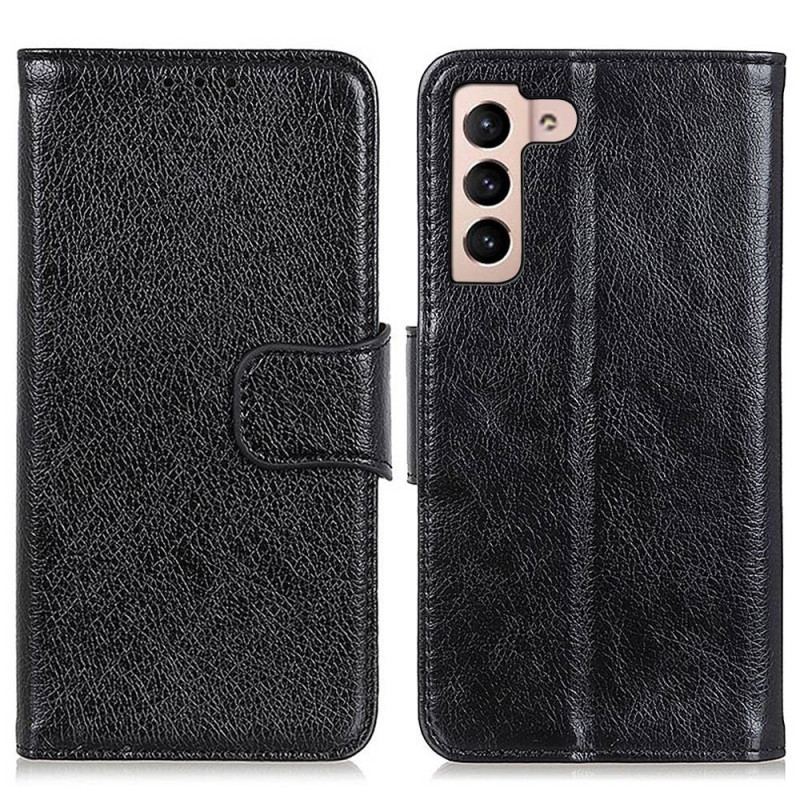 Capa De Couro Para Samsung Galaxy S23 5G Couro Napa Rachado