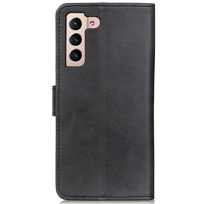 Capa Em Pele Para Samsung Galaxy S23 5G Couro Sintético Fosco