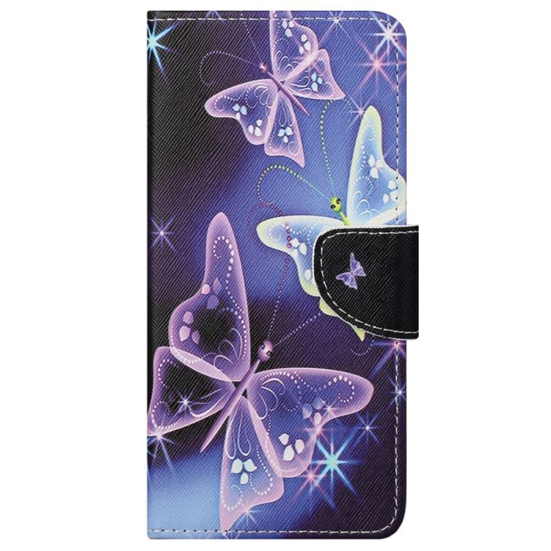 Capa Flip Para Samsung Galaxy S23 5G Borboletas Sublimes