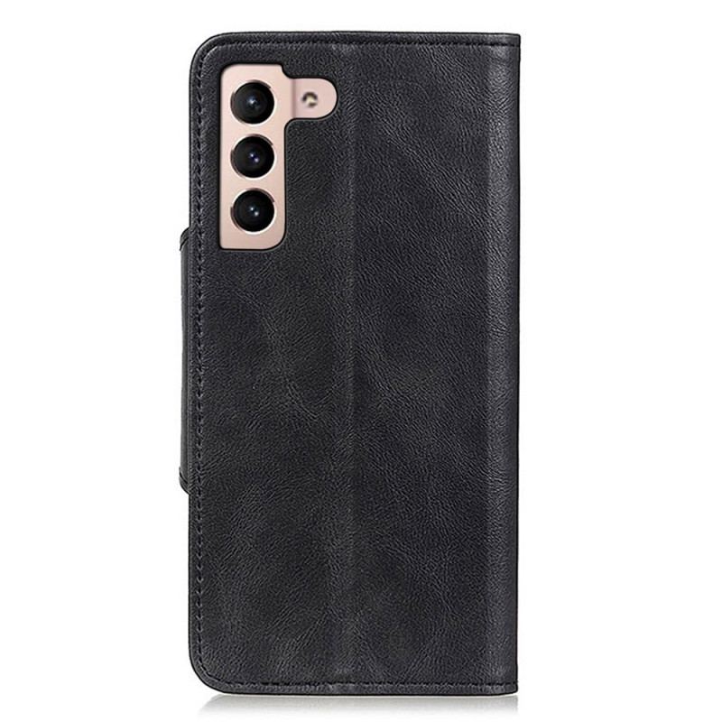 Capa Flip Para Samsung Galaxy S23 5G Botão Magnético