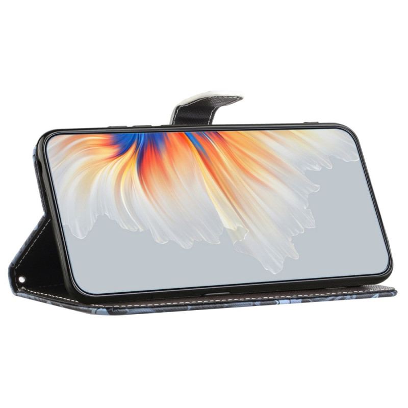 Capa Flip Para Samsung Galaxy S23 5G De Cordão Gato Tanga