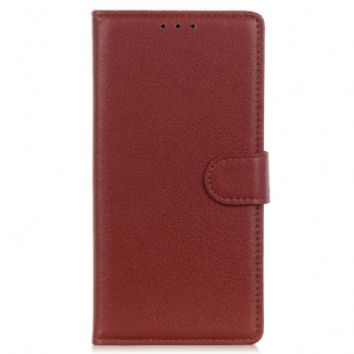 Capa Flip Para Samsung Galaxy S23 5G Couro Falso Tradicional