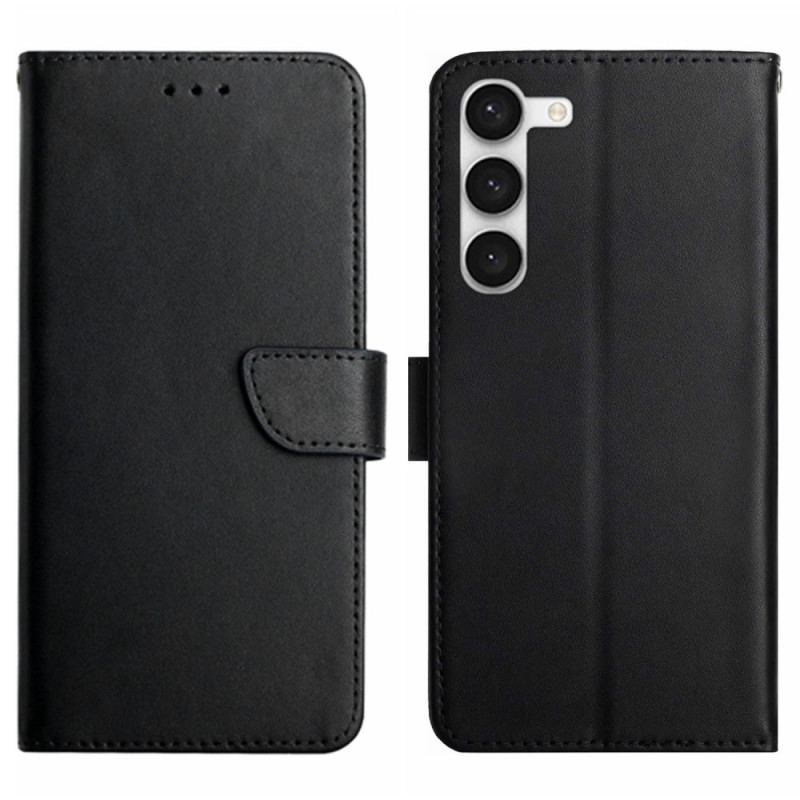 Capa Flip Para Samsung Galaxy S23 5G Couro Napa Genuíno