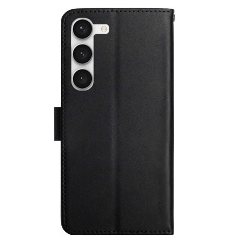 Capa Flip Para Samsung Galaxy S23 5G Couro Napa Genuíno