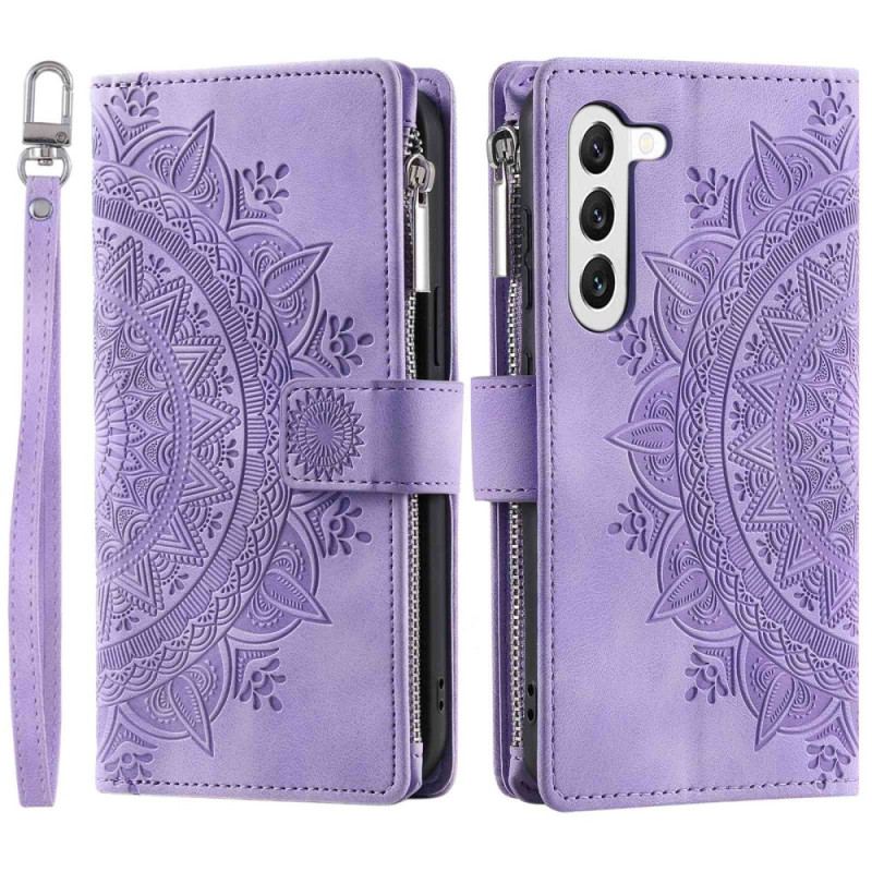 Capa Flip Para Samsung Galaxy S23 5G Mandala Multifuncional