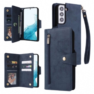 Capa Flip Para Samsung Galaxy S23 5G Multi-cartões E Carteira