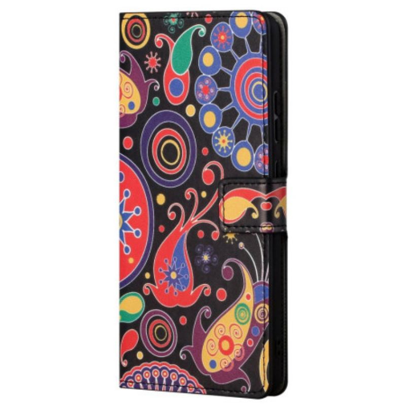 Capa Flip Para Samsung Galaxy S23 5G Paisley