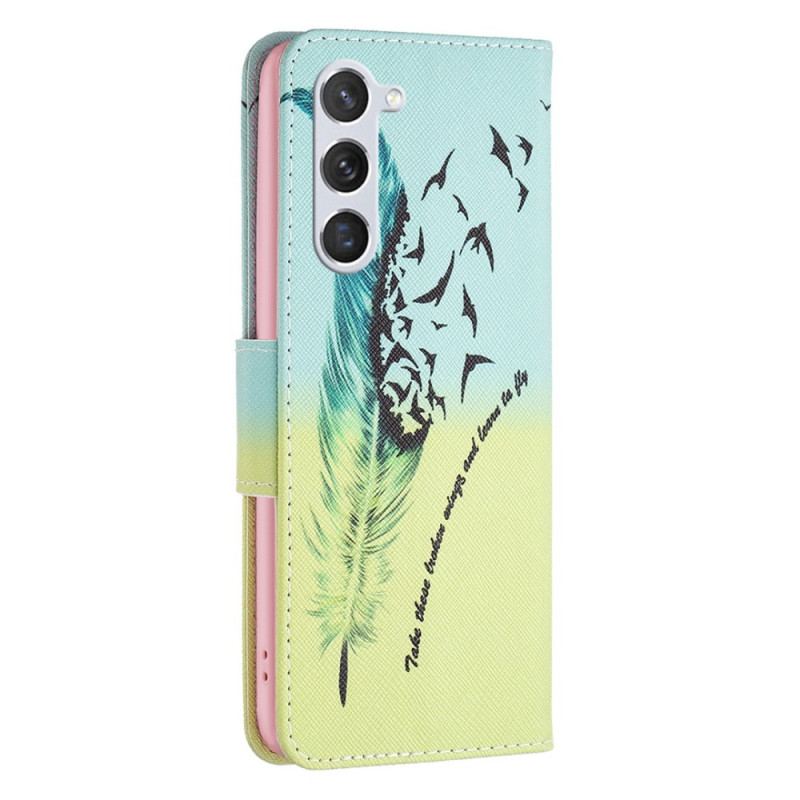 Capa Flip Para Samsung Galaxy S23 5G Pena