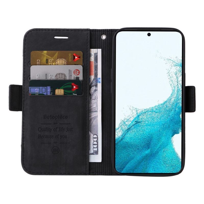 Capa Flip Para Samsung Galaxy S23 5G Porta-cartões Frontal Betopnice