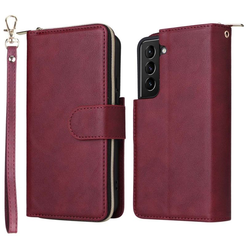 Capa Flip Para Samsung Galaxy S23 5G Porta-moedas 9 Porta-cartões