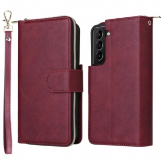 Capa Flip Para Samsung Galaxy S23 5G Porta-moedas 9 Porta-cartões