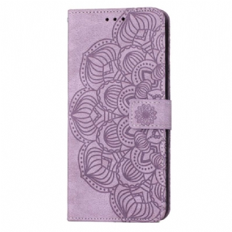 Capa Folio Para Samsung Galaxy S23 5G De Cordão Mandala Strappy