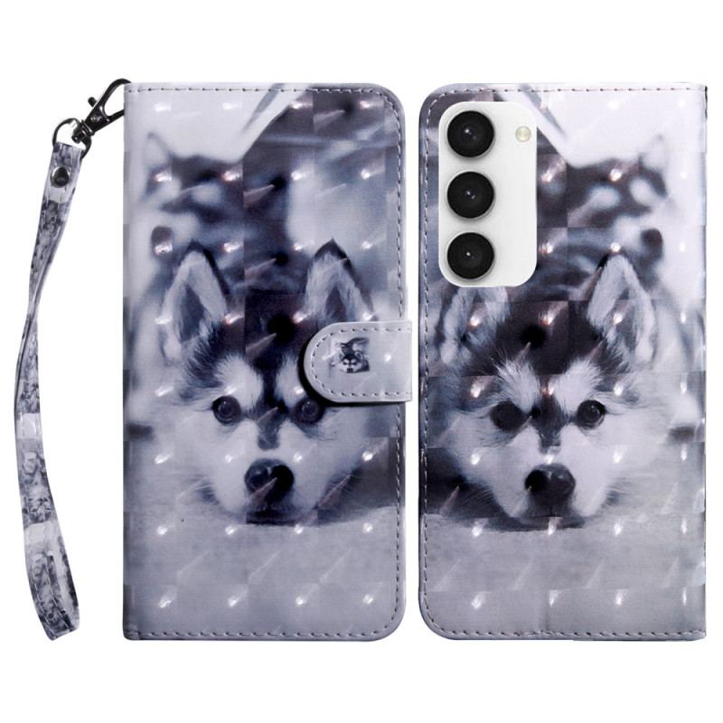 Capa Folio Para Samsung Galaxy S23 5G De Cordão Tanga Husky