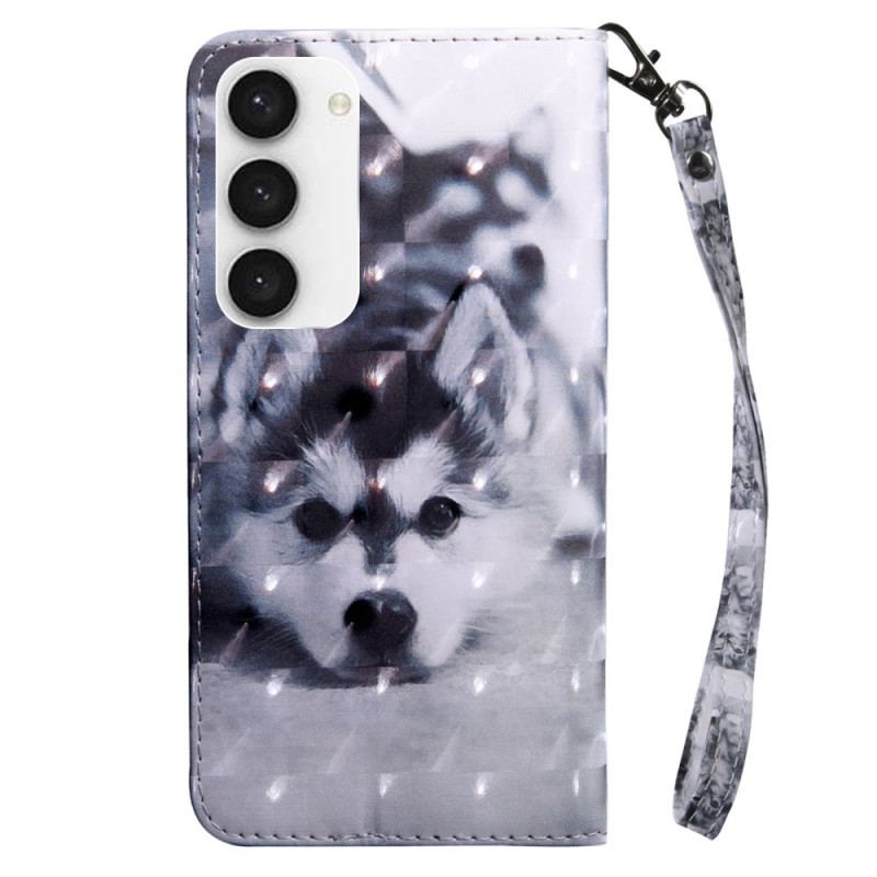 Capa Folio Para Samsung Galaxy S23 5G De Cordão Tanga Husky