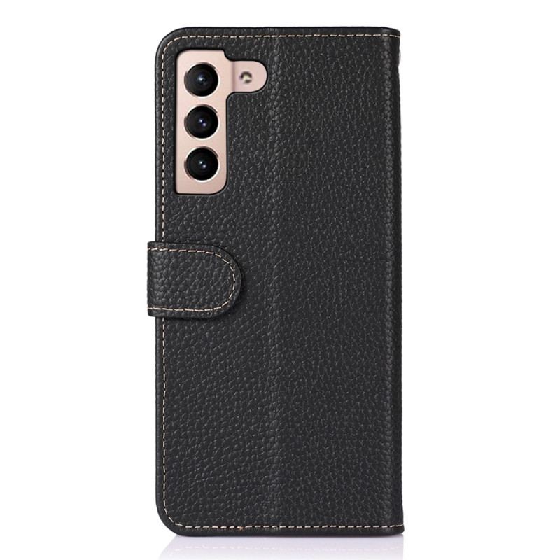 Capa Folio Para Samsung Galaxy S23 5G Khazneh Lichia Couro