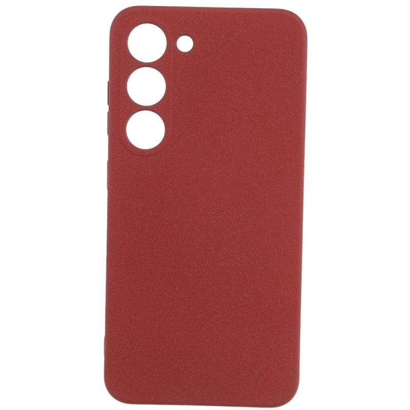 Capa Para Samsung Galaxy S23 5G Fosco De Silicone Flexível