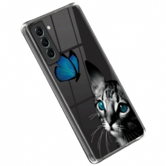 Capa Para Samsung Galaxy S23 5G Gato E Borboleta