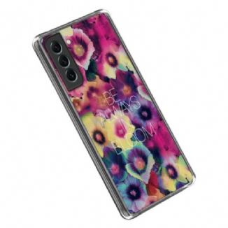 Capa Para Samsung Galaxy S23 5G Silicone Esteja Sempre Em Flor