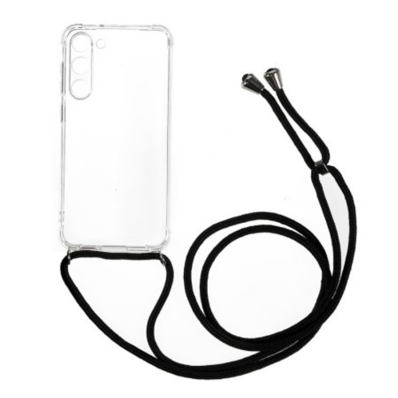 Capa Para Samsung Galaxy S23 5G Transparente Com Cordão