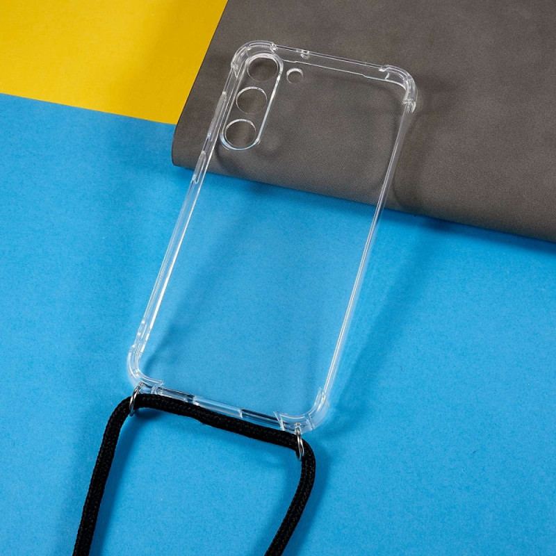 Capa Para Samsung Galaxy S23 5G Transparente Com Cordão