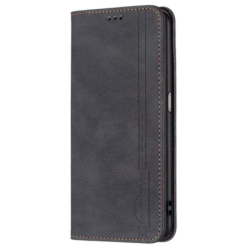 Capa De Celular Para Oppo A16 / A16s Flip Costura Rfid Binfen Color