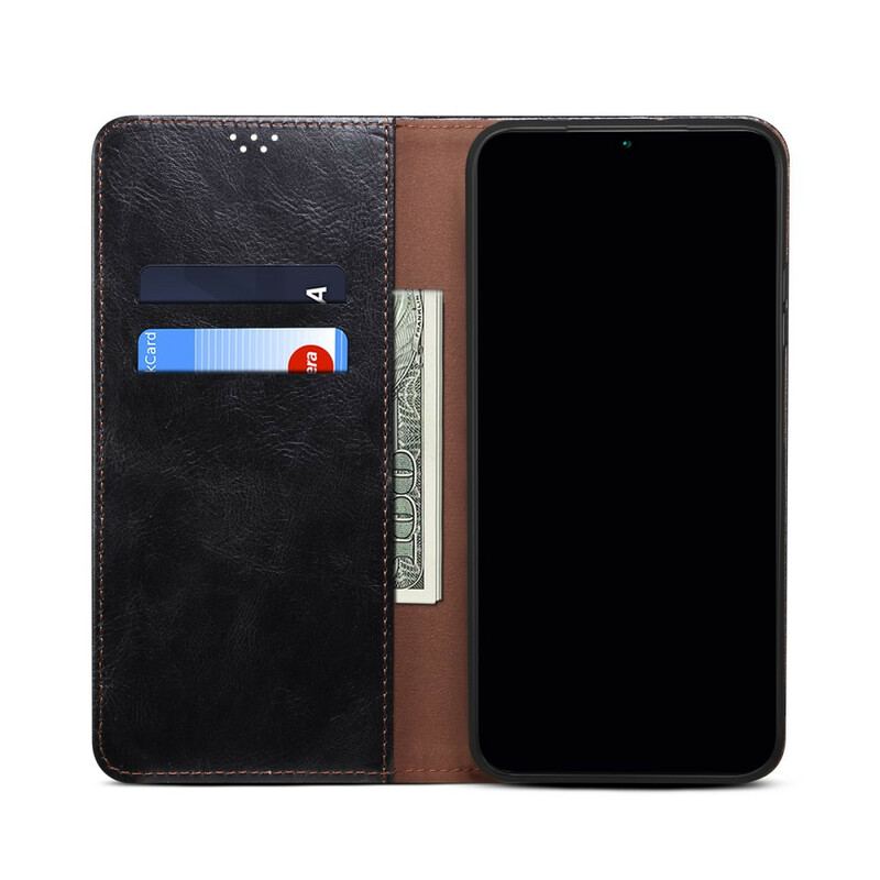 Capa De Celular Para Oppo A16 / A16s Flip Couro Sintético Encerado