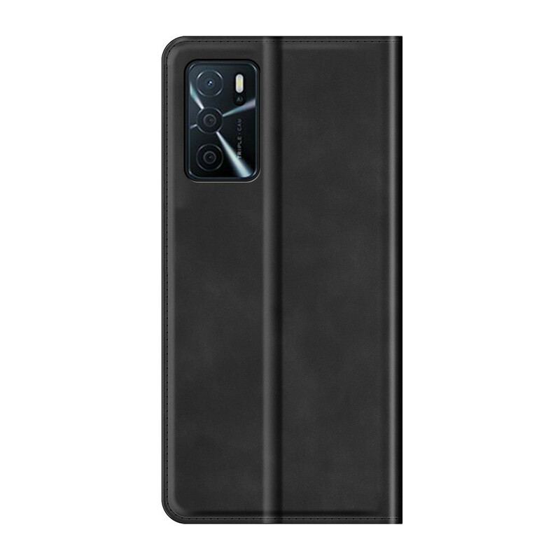 Capa De Celular Para Oppo A16 / A16s Flip Toque De Pele