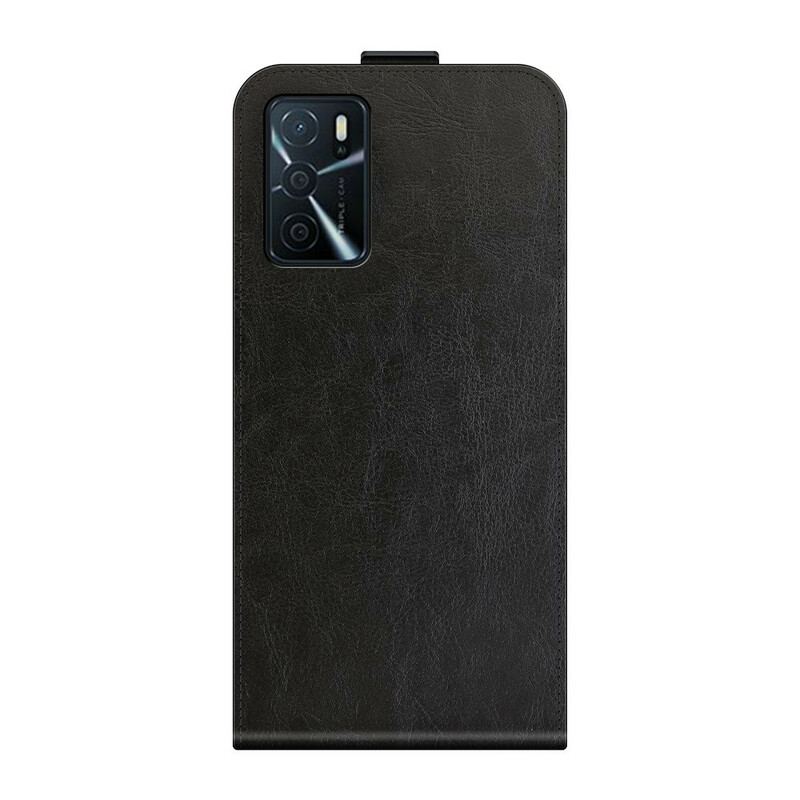 Capa De Couro Para Oppo A16 / A16s Flip Dobrável